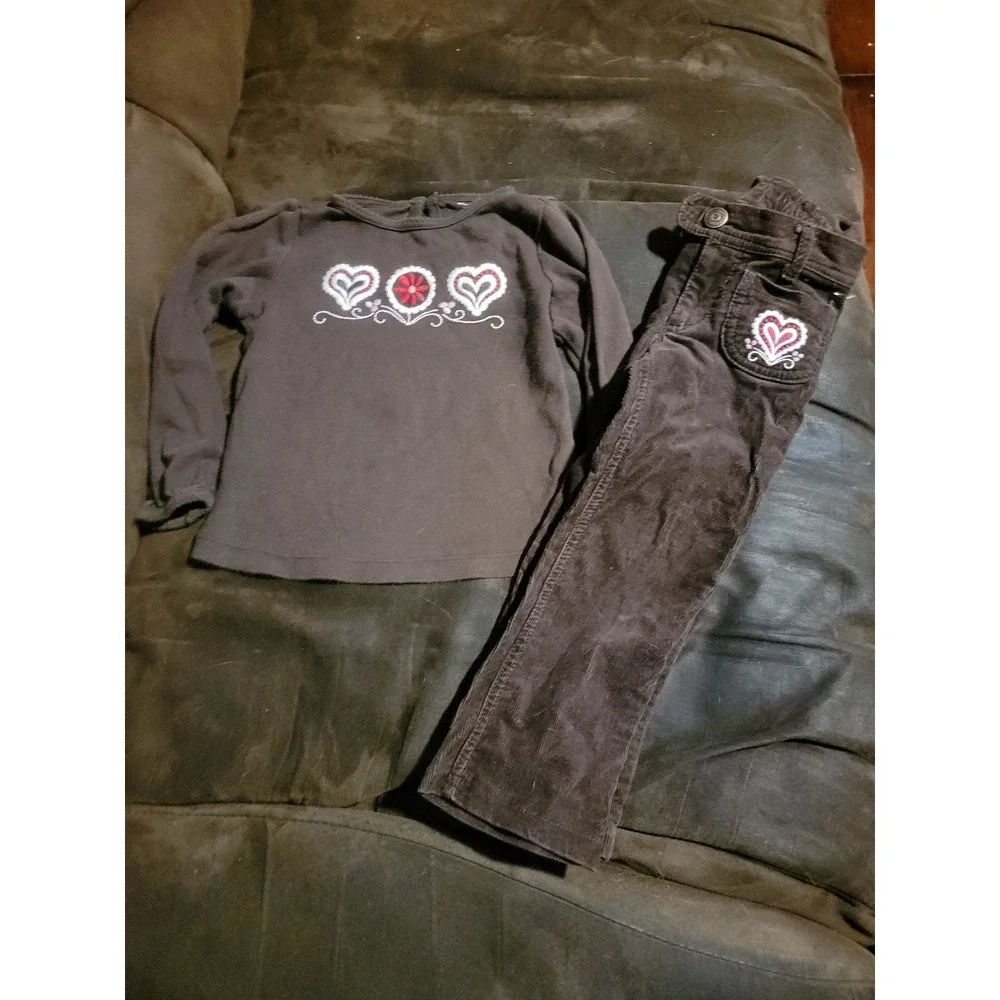 Gymboree alpine sweetie heart top and cords size‎ 3t